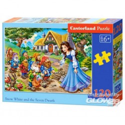 Castorland Puzzle Blanc de neige a.the Seven Dwarfs, Puzzle120 parties