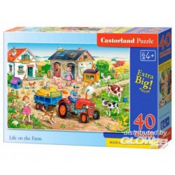 Castorland Puzzle Life on the Farm, Puzzle 40 pièces maxi