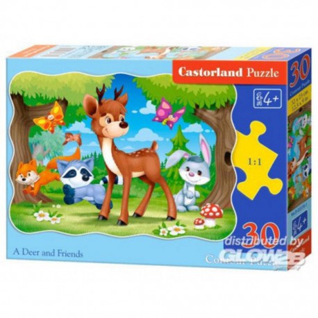 Castorland Puzzle A Deer and Friends, Puzzle 30 pièces