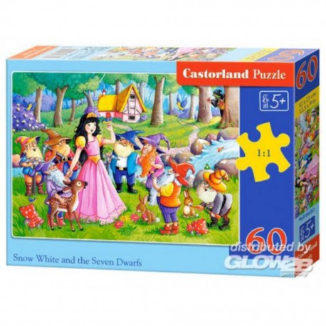 Castorland Puzzle Blanche-Neige et les Sept Nains, Puzzle60 pièces