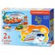 Castorland Puzzle Sea Adventures, 2 x casse-tête (9 + 15) pièces