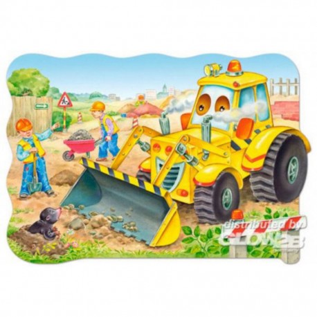 Castorland Puzzle Bulldozer en action, puzzle 20 pièces maxi