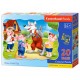 Castorland Puzzle Trois petits cochons, Puzzle 20 couleurs maxi