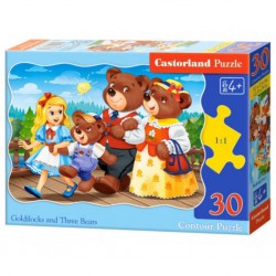 Castorland Puzzle Boucle d'Or et Trree Bears, Puzzle 30 Tei