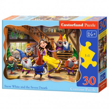 Castorland Puzzle Blanche-Neige et les Sept Nains, Puzzle30 Teile