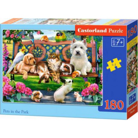 Castorland Puzzle Animaux dans le parc, Puzzle 180 couleurs