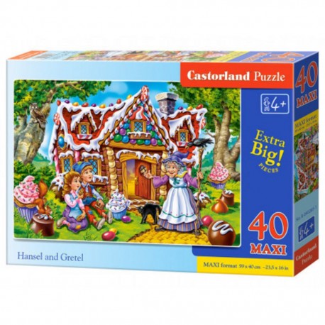 Castorland Puzzle Hansel et Gretel, Puzzle 40 pièces maxi