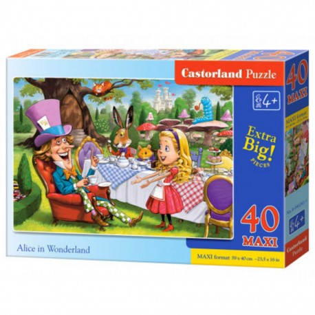 Castorland Puzzle Alice au pays des merveilles, Puzzle 40 couleurs maxi