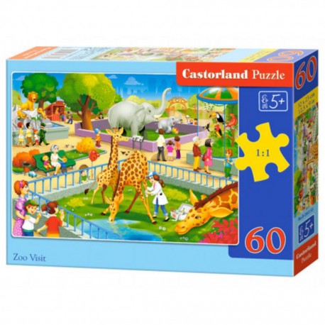 Castorland Puzzle Zoo Visit, Puzzle 60 Teile