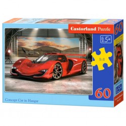 Castorland Puzzle Concept Car in Hangar, Puzzle 60 Teile