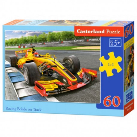 Castorland Puzzle Bolide de course sur piste, Puzzle 60 couleurs