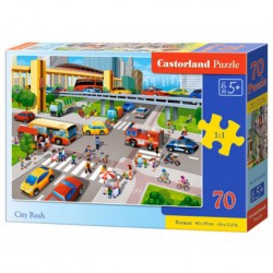 Castorland Puzzle City Rush, Puzzle 70 Teile