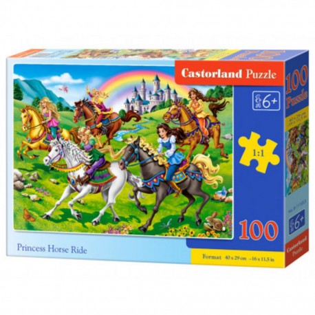 Castorland Puzzle Princesse à cheval, Puzzle 100 pièces