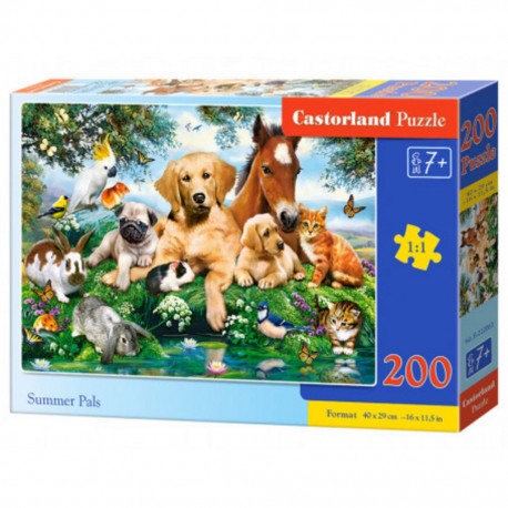 Castorland Puzzle Copains d'été, Puzzle 200 couleurs