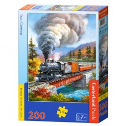 Castorland Puzzle Passage à niveau, Puzzle 200 couleurs