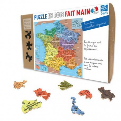 Wilson Puzzle CARTE DE FRANCE DEPARTEMENT