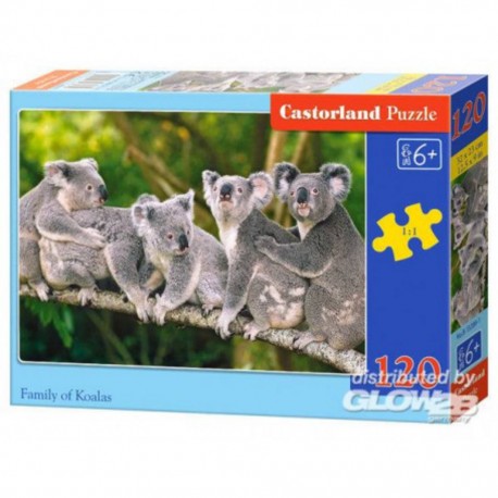 Castorland Puzzle Famille des Koalas, puzzle 120 pièces