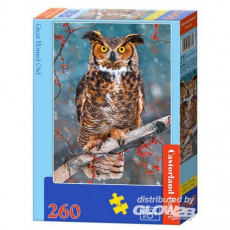 Castorland Puzzle Great Horned Owl, puzzle 260 parties