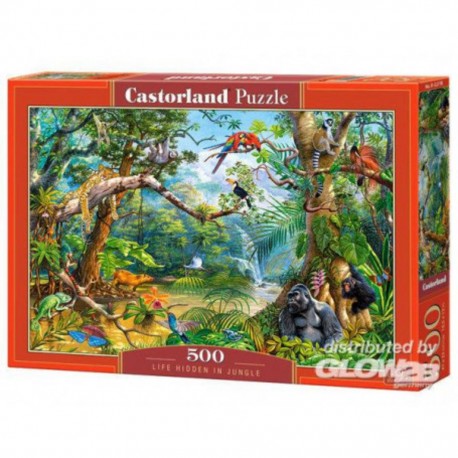 Castorland Puzzle Vie cachée dans la jungle, Puzzle 500 pièces