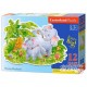 Castorland Puzzle Jouer aux éléphants, puzzle 12 pièces maxi