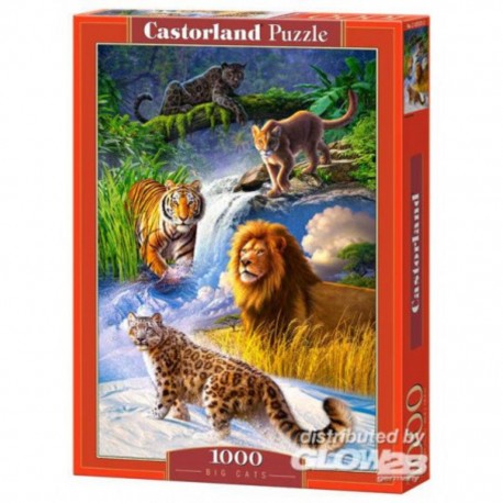 Castorland Puzzle Big Cats, puzzle 1000 pièces