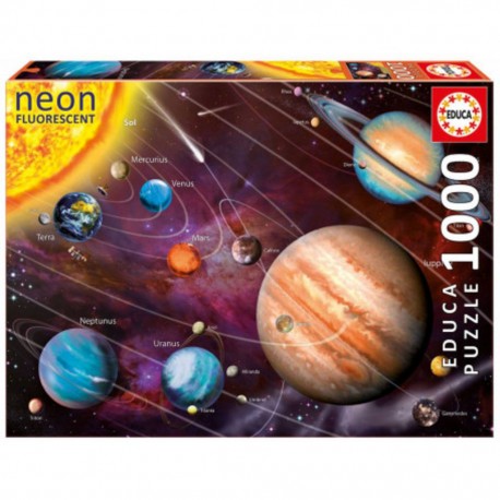 Educa Puzzle Neon systeme solaire