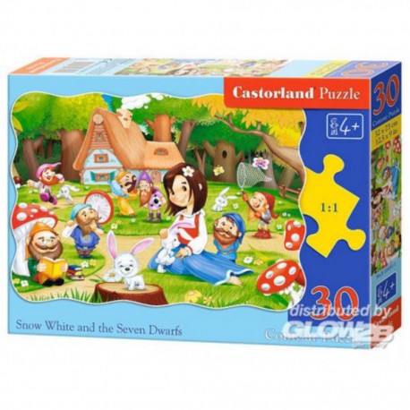 Castorland Puzzle Blanc de neige a.the Seven Dwarfs, Puzzle 30T