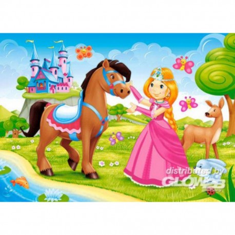 Castorland Puzzle Princesse et son ami, Puzzle 60 parties