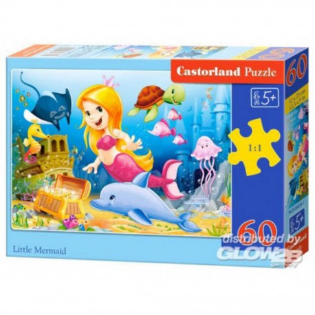 Castorland Puzzle Little Marmaid, puzzle 60 pièces