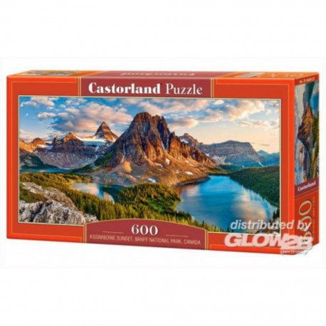 Castorland Puzzle Assiniboine Sunset, parc national de Banff, Canada, puzzle 600 parties