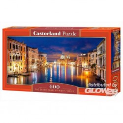 Castorland Puzzle Le Grand Canal par nuit, Venise, Puzzle 600 parties