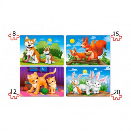 Castorland Puzzle Beaux animaux