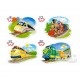 Castorland Puzzle Funny Trains, pièces 4x puzzle (8 + 12 + 15 + 20)