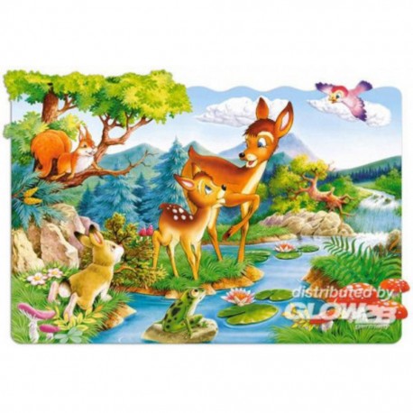 Castorland Puzzle Little Deers, Puzzle 20 pièces maxi