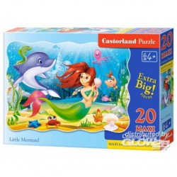 Castorland Puzzle Little Mermaid, Puzzle 20 pièces maxi