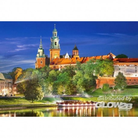 Castorland Puzzle Wawel Castle par nuit, Pologne, Puzzle 1000