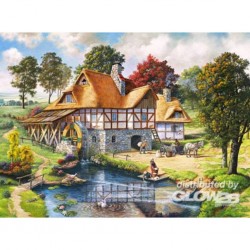 Castorland Puzzle Water Mill Cottage, Puzzle 2000 parties