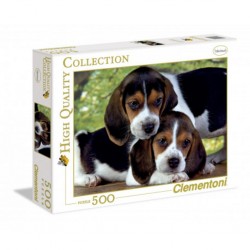 Clementoni Puzzle Close Together - Deux chiots ensembles