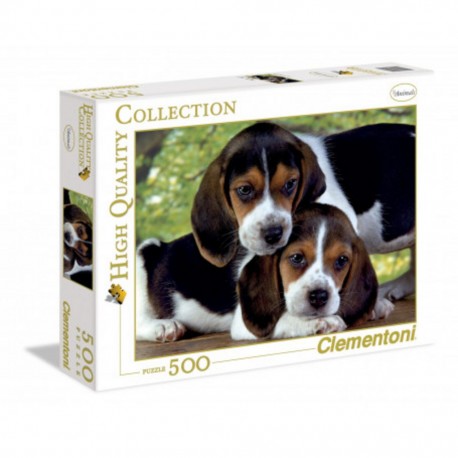 Clementoni Puzzle Close Together - Deux chiots ensembles