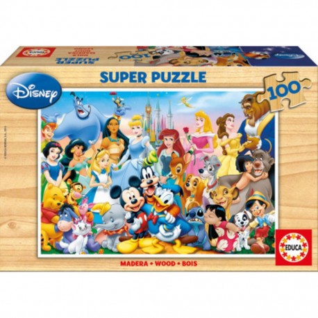 Educa Puzzle Bois le merveilleux monde de disney