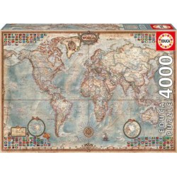 Educa Puzzle Mappemonde 4000p 14827