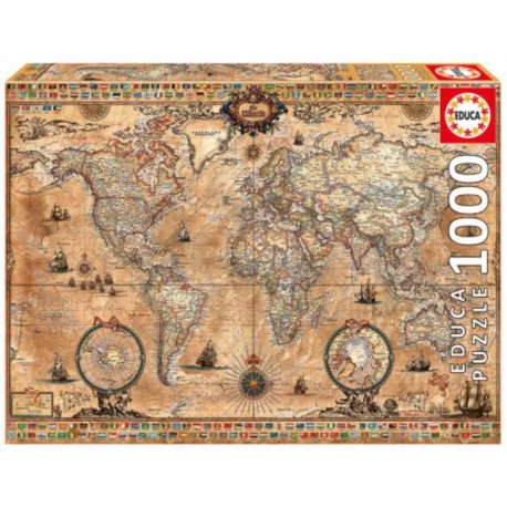 Educa Puzzle Mappemonde