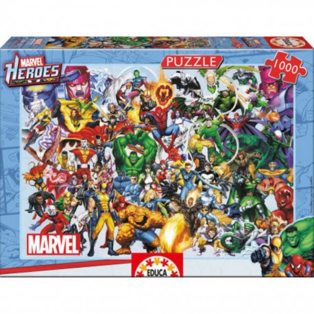 Educa Puzzle Collage des heros marvel