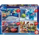 Educa Multi 4 in 1 pixar (nemo-monsters- cars-toy story)