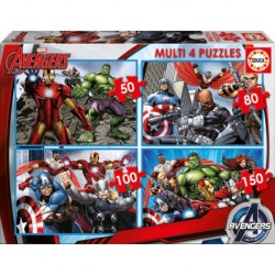 Educa Puzzle Multi 4 en 1 the avengers