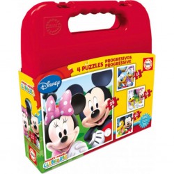 Educa Malette puzzles progressifs mickey