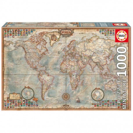 Educa Puzzle Miniature mappemonde