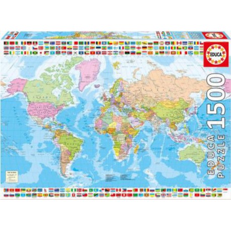 Educa Puzzle Mappemonde