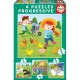 Educa Puzzle progressif animaux de la ferme