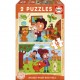 Educa Puzzle Puzzle bois animaux de compagnie